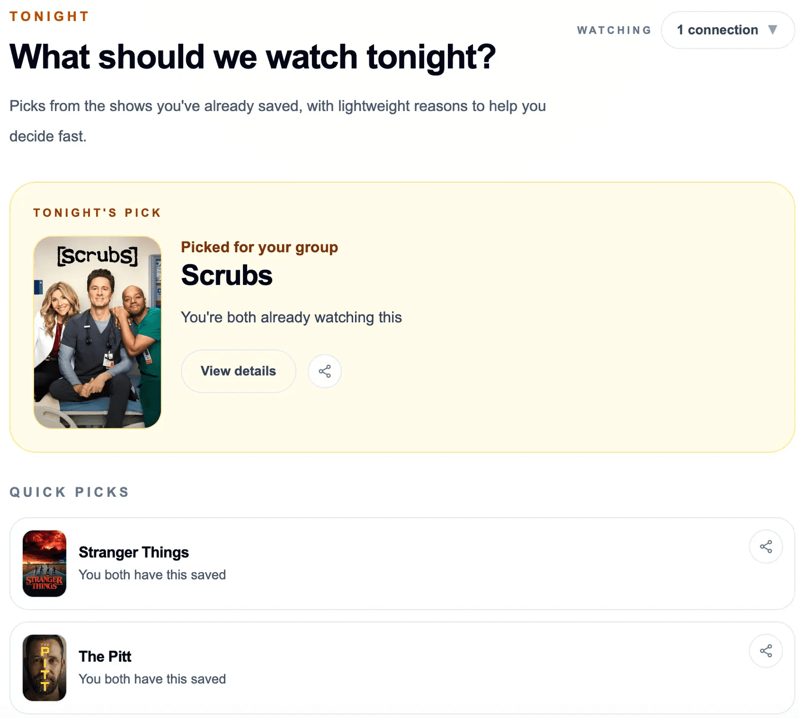 Tonight screenshot